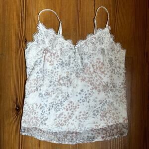 Abercrombie & Fitch lace neutral white sheer cami SIZE XS